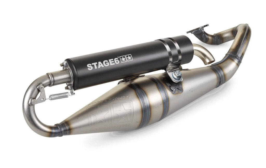 Exhaust Stage6 Pro Replica MKII Minarelli Horizontal - Echappement Stage6 Pro Replica MKII Minarelli Horizontal - S6-9116604/BK