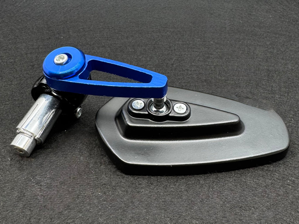 Blue Bar End Mirror F1 Series Right Or Left (7/8) Mirror