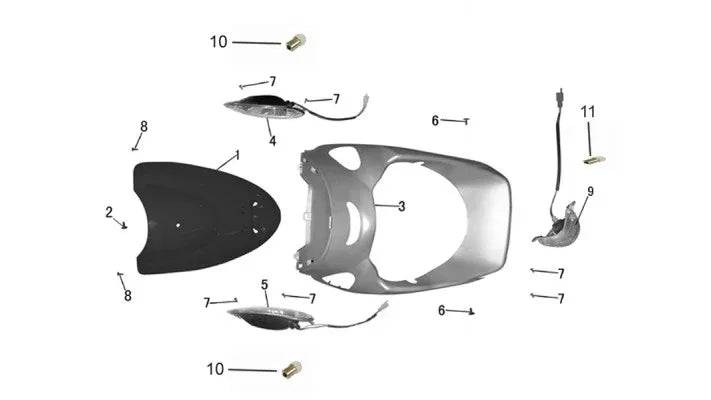 [1] HAUT DU DEVANT (SCOOTTERRE OEM)