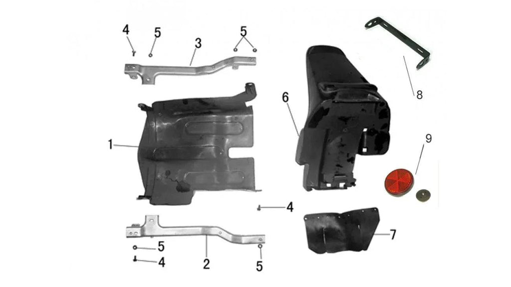 [1] SOUS PLANCHER (SCOOTTERRE OEM)