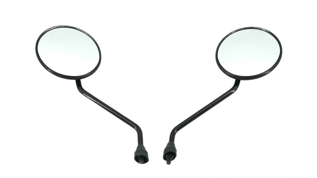 [33-34] MIROIR NOIR ROND (GAUCHE ET DROIT) RF2-2-1 (SCOOTTERRE OEM)