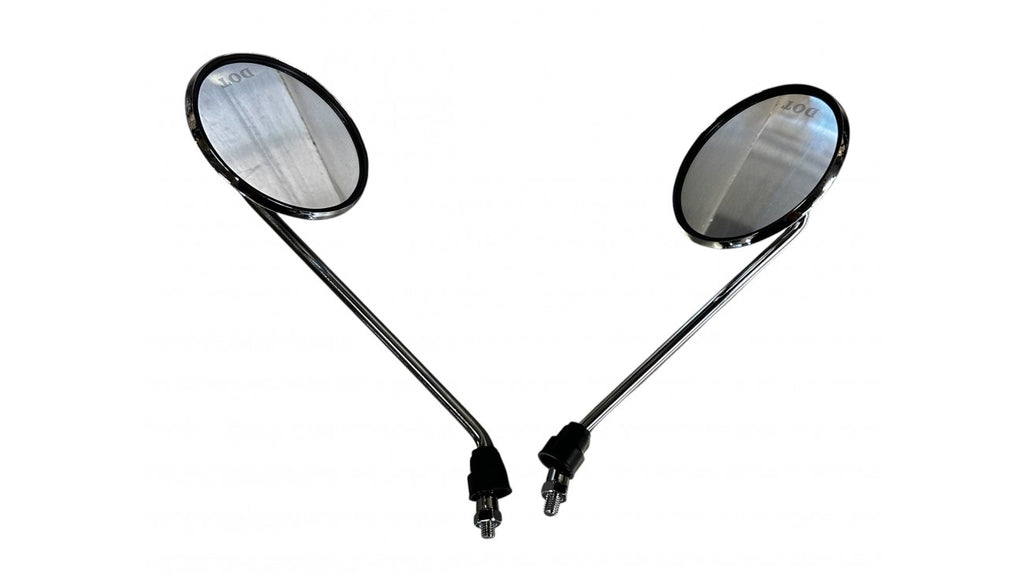 [33-34] MIROIR CHROMÉ ROND (GAUCHE ET DROIT) RF2-4-1 (SCOOTTERRE OEM)
