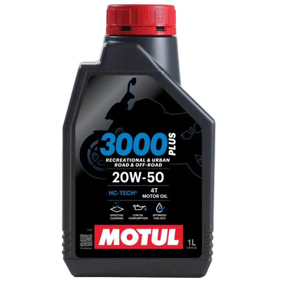 huile motul 3000 plus 4t 20w50 hc-tech 1 litre moto harley davidson scooter vtt