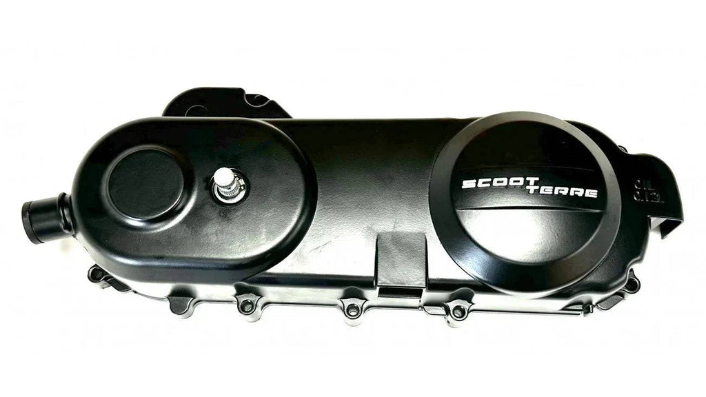 [#21] COUVERT DE BASE GAUCHE NOIR AVEC KICK START MODULE BASE LONGUE ROUE 12'' RJ10-1-1 (SCOOTTERRE OEM)