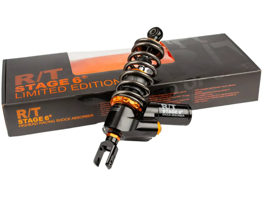 Limited Edition Black Rear Shock Absorber Stage6 R/T MKII Upside Down 285mm Minarelli