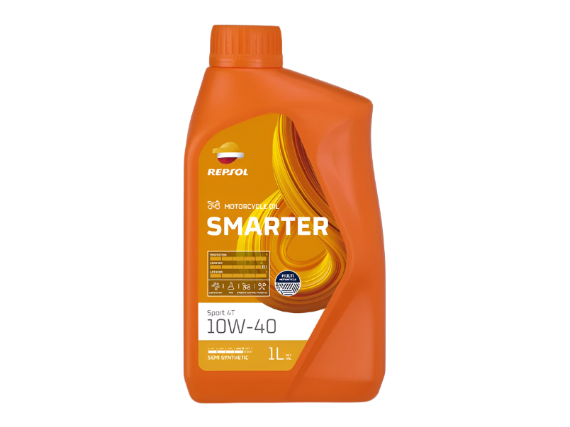 This semi-synthetic lubricant is the right choice for four-stroke motors. It provides a high level of thermal stability and its viscosity grade makes ignition at different ambient temperatures easier. This makes Repsol Moto Sport 4T the right choice for motorcycles which are parked in the street overnight or are driven in zones with a variable climate. Of course, it also guarantees optimal lubrication of the different parts of the engine and reduces component wear.