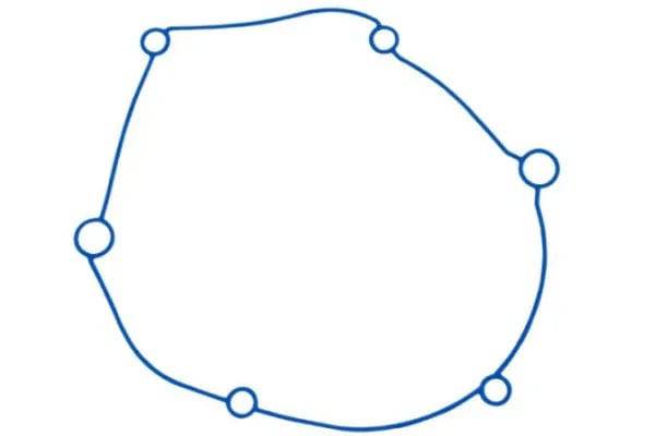 Gearbox Gasket for Polini Gearbox Cover Minarelli / Ovetto - Joint de Boite de Vitesses pour Couvercle de Boite Polini Minarelli / Ovetto - 255.0003