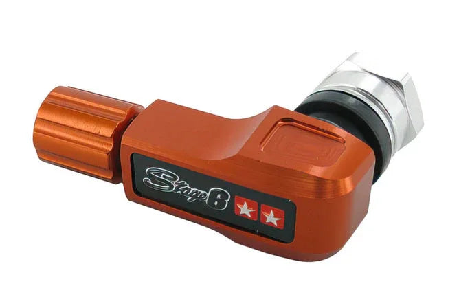 Stage6 Cnc Tire Valve 90° Orange