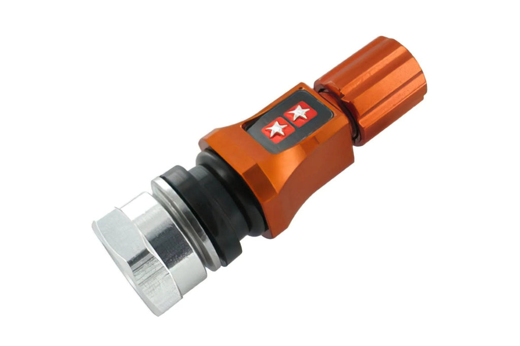 Stage6 Cnc Tire Valve Straight Orange