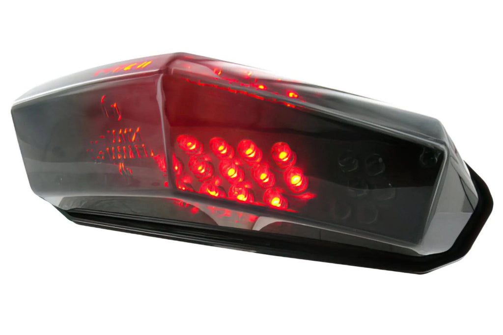 Str8 Tail Light Universal Black With Indicator