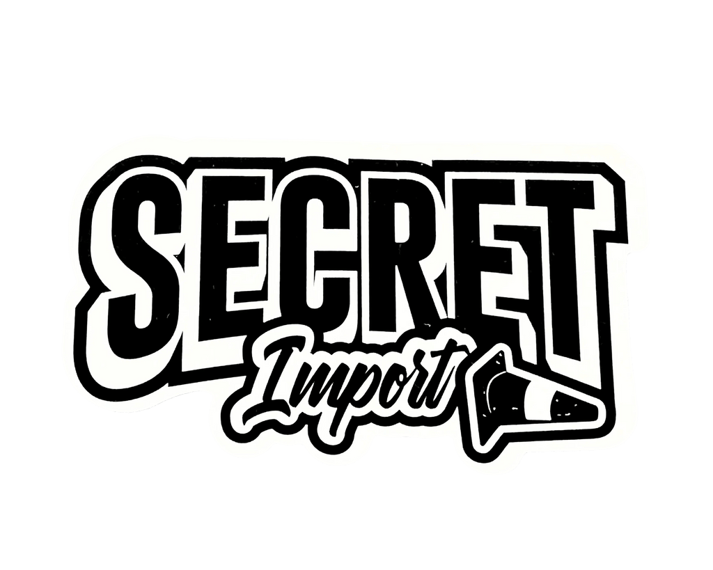 Secret Import Grid Logo Stickers