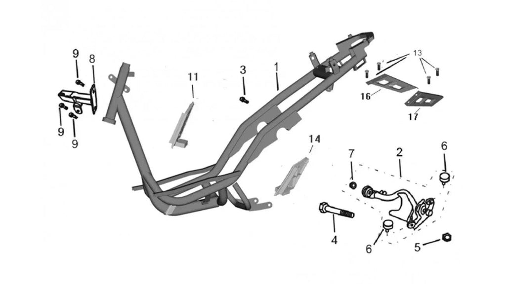 [3] BOULON DE BRIDE SH (SCOOTTERRE OEM)
