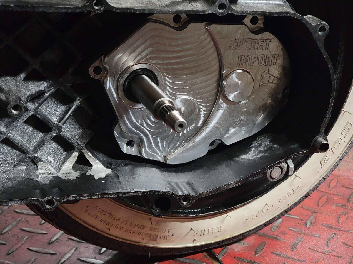 Black HQ Secret Import CNC Gearbox Cover (Bws Zuma 1988-2001 / Nitro