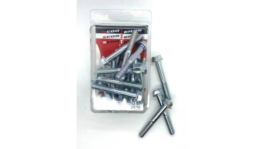 [547] BOULON HEXAGON M8 X 55 (CHROME TÊTE 12MM) (PAQUET DE 15) RA5-5-1 (SCOOTTERRE OEM)