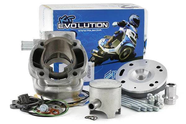 Cylinder Kit LC Polini Big Evo 70cc 12mm Minarelli Horizontal - Kit Cylindre LC Polini Big Evo 70cc 12mm Minarelli Horizontal - 166.0110