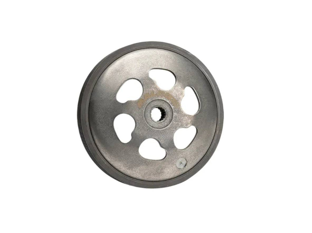 This Wing Bell design was developed by Malossi. The outer cooling ribs give more form stability so that distortions and unbalances can be prevented. Furthermore, it cools the bell down by about 70deg Celsius. Using the wing bell contributes to a longer life of the clutch and a reduction in clutch slip due to a hot engine.