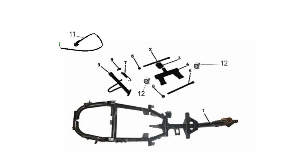 RESSORT DE BÉQUILLE LATÉRALE (SCOOTTERRE OEM)