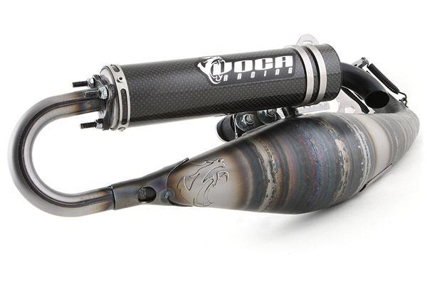 Exhaust Voca Racing Combat R/T 70CC Minarelli Horizontal - Pot d'échappement Voca Racing Combat R/T 70CC Minarelli Horizontal - VCR-D40166.00/RT