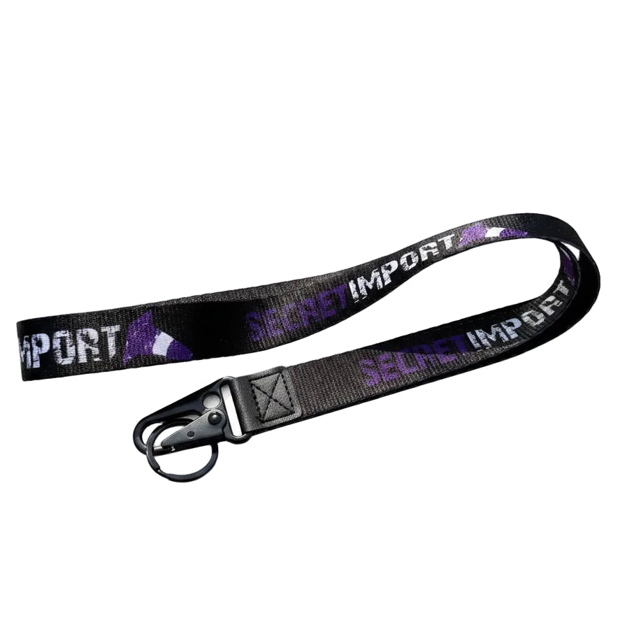 Porte-clés Long Noir et Mauve Secret Import