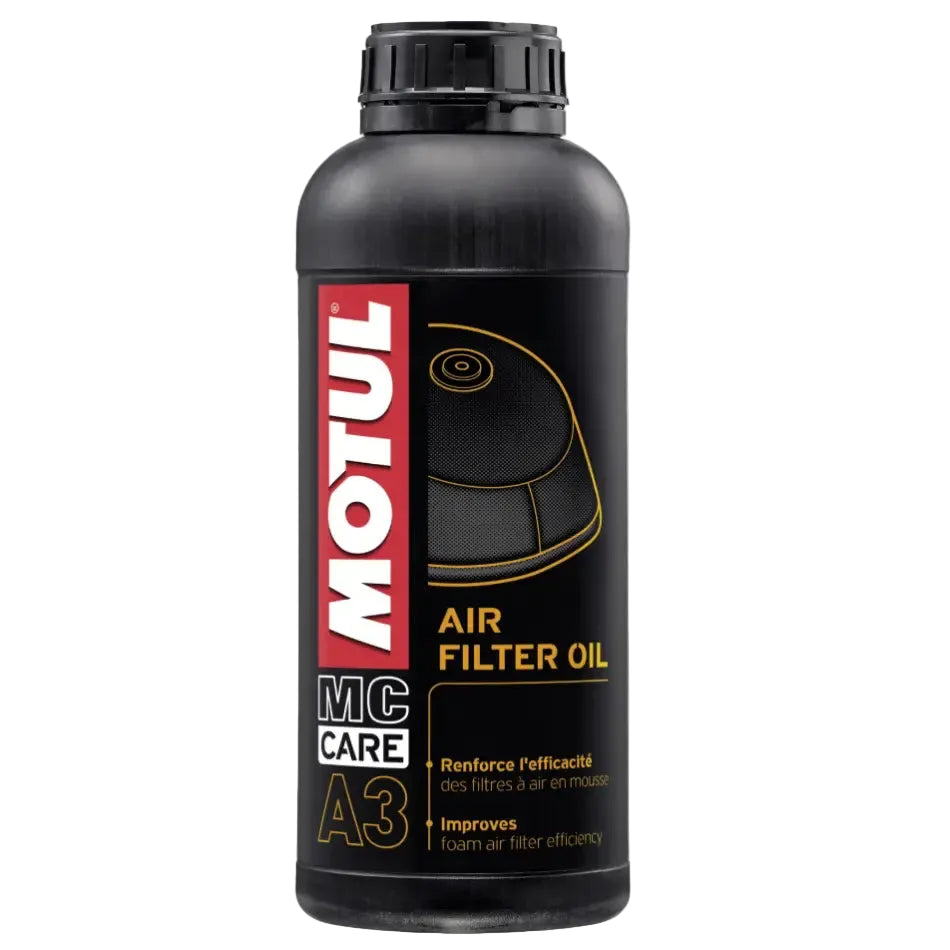 huile pour filtre à air motul air filter oil a3 1 litre filtre mousse motocross enduro quad