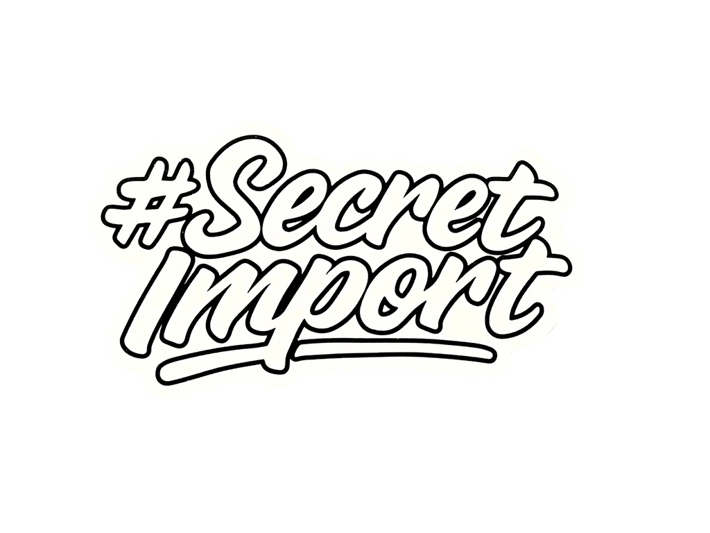 Secret Import Large Hashtag Stickers