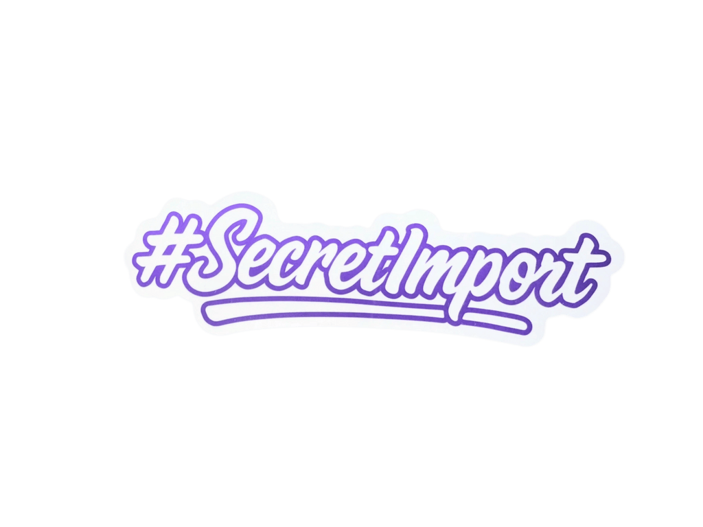 Secret Import Hashtag Stickers