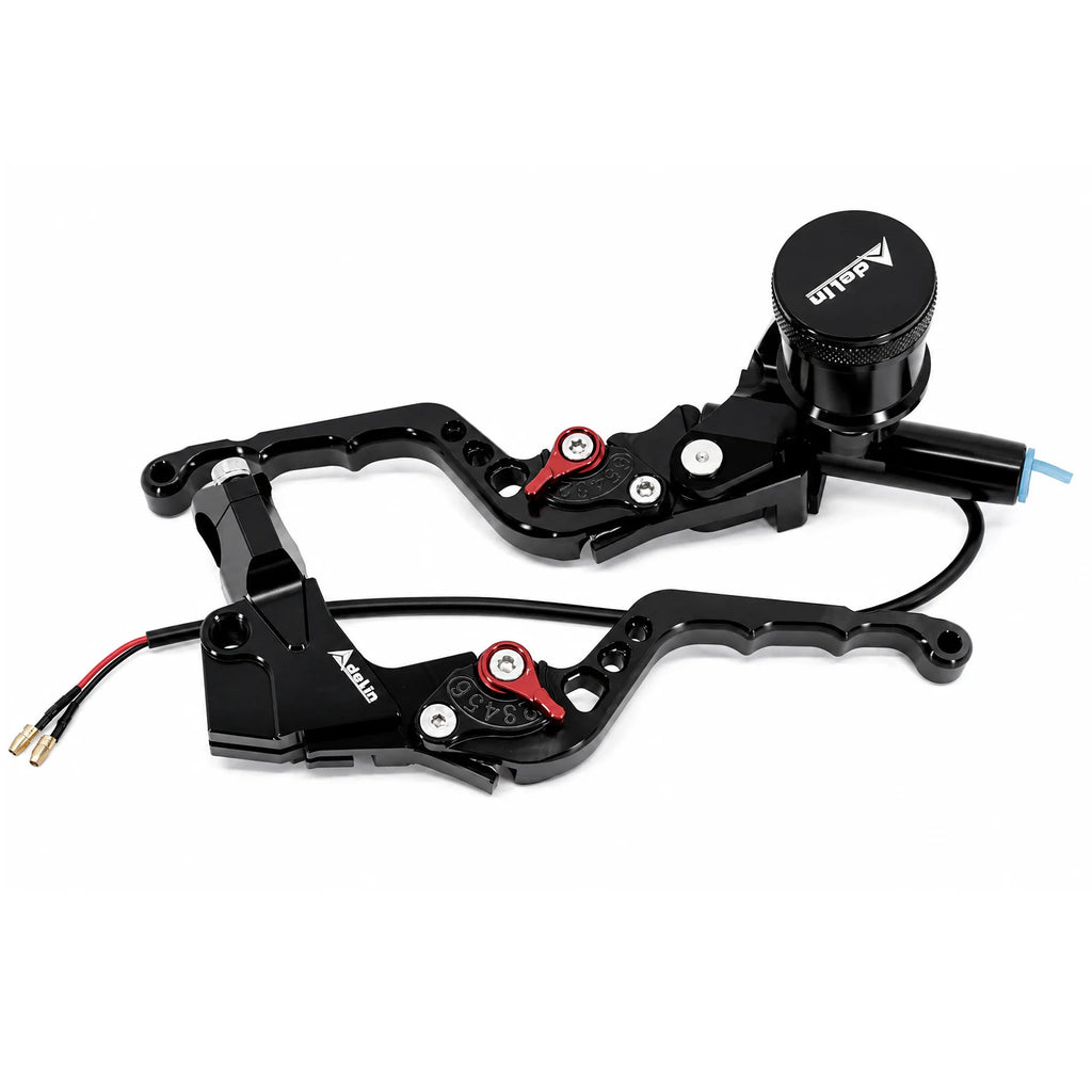 CNC Billet Controls Levers Set Adelin Black (Hydraulic & Cable) D1101 BLACK