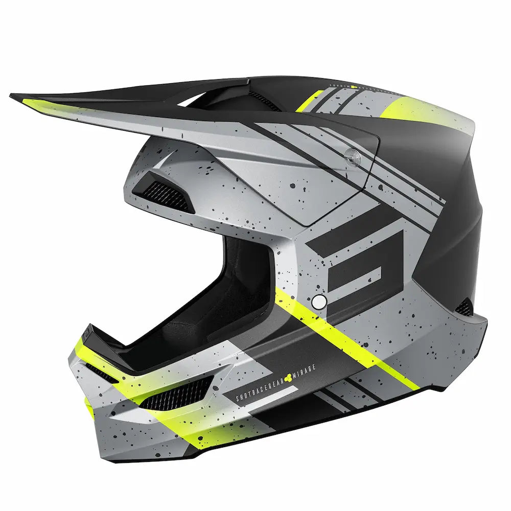 Casque Shot Furious Mirage Mat Gris/Jaune