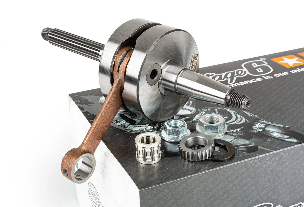 Crankshaft Stage6 HPC MKII 12mm Piaggio - Vilebrequin Stage6 HPC MKII 12mm Piaggio - S6-8014001