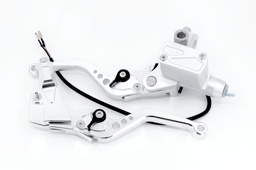 CNC Billet Controls Levers Set Adelin PCX (Hydrolic & Cable) - Jeu de leviers de commande de billettes CNC Adelin PCX (hydrolique et câble) - D1132/AL