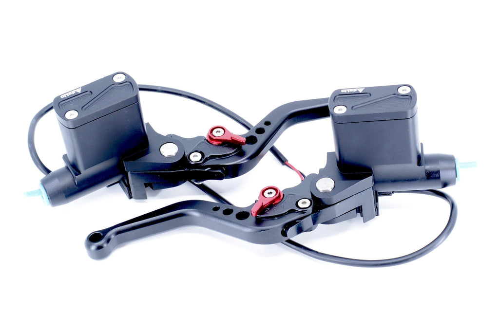 CNC Billet Controls Levers Adelin PCX  (Double Hydrolic) - Leviers de commande CNC Billet Adelin PCX (double hydraulique) - D1148/BK