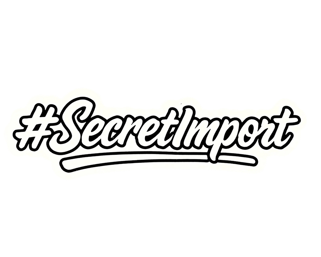 Secret Import Hashtag Stickers
