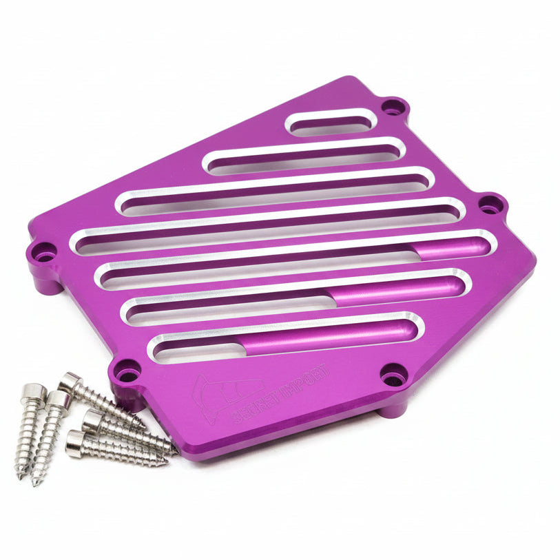 Radiator Cover Purple V2 CNC (Bws/Zuma 50F & 50X) 2012+