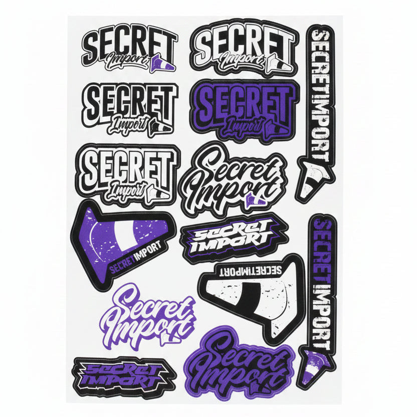 Feuilles de Stickers Secret Import