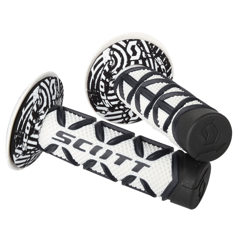 Diamond MX Grips With Donuts Noir/Blanc