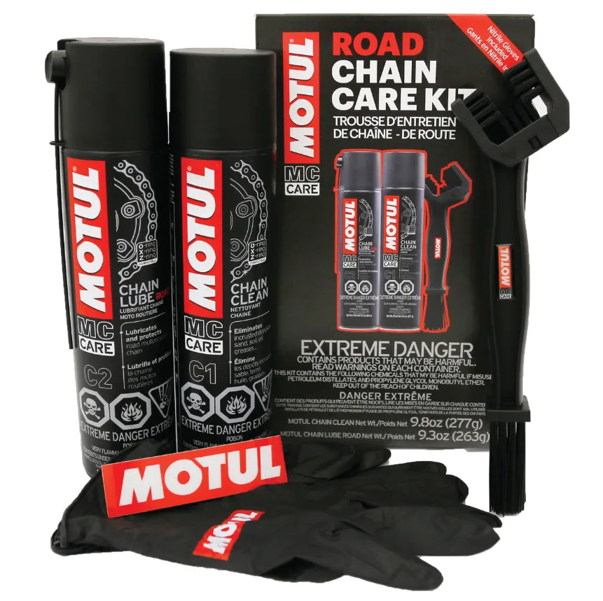 Ensemble d'entretien de chaîne Motul Chain Care Kit Road