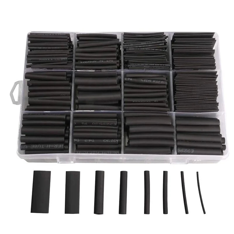 Ensemble de 625 tubes thermorétractables 2:1  - SI-0717