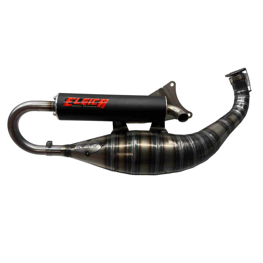 Exhaust Elgica Black 100cc for 2Fast Passion Crankcase
