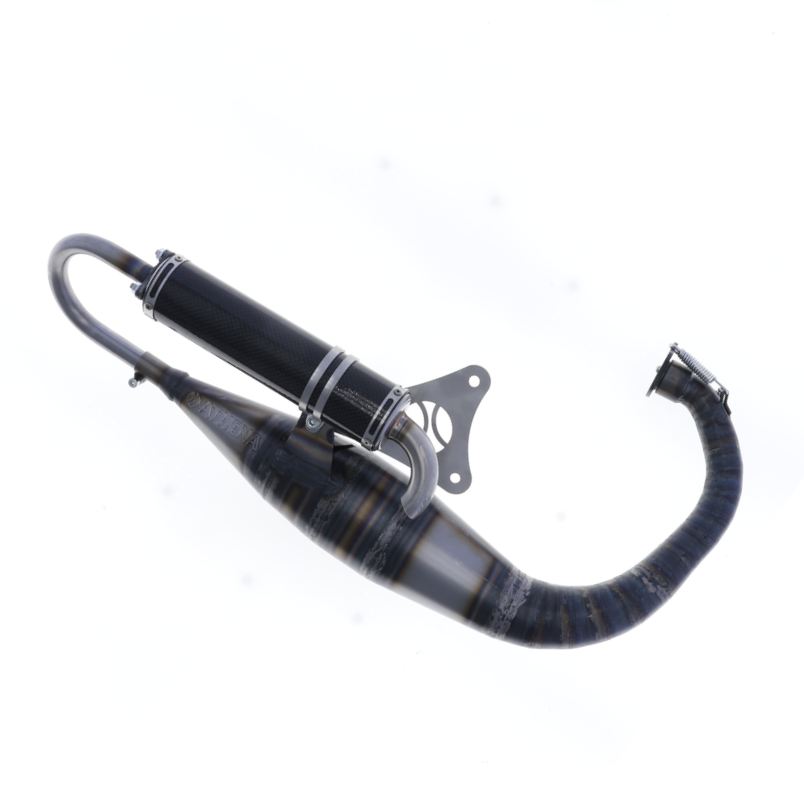 Exhaust System Athena Race Carbon 70cc Minarelli Vertical