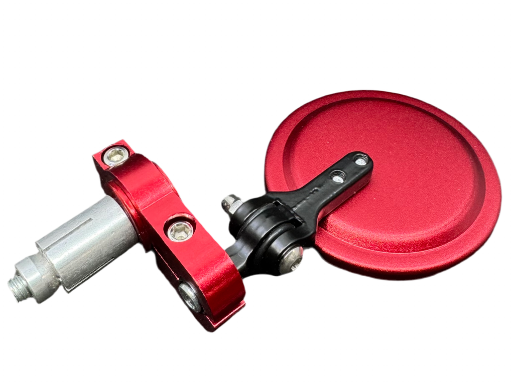 Bar End Mirror Red Universal (7/8) Mirror