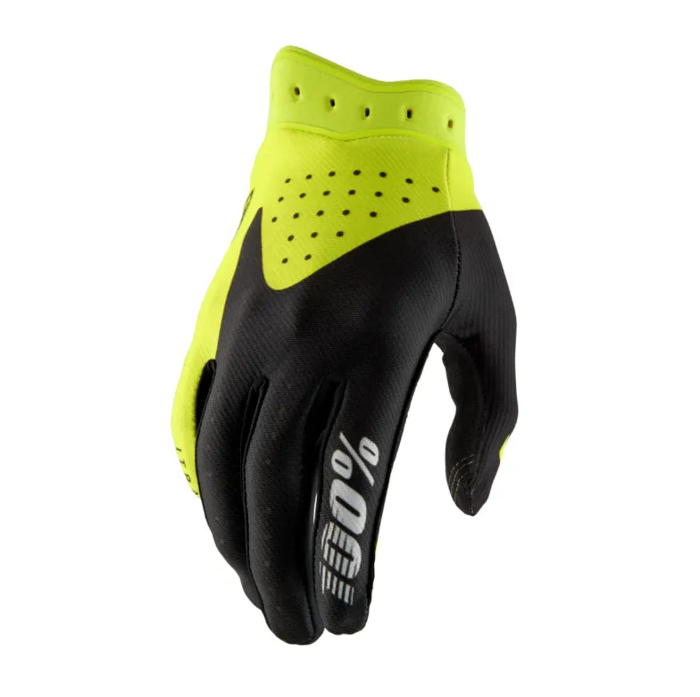 Gants iTrack noir/fluo jaune 100%