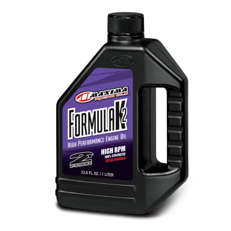 Huile 2T Maxima Formula K2 100% synthétique Racing Premix (1L) - 353-0575