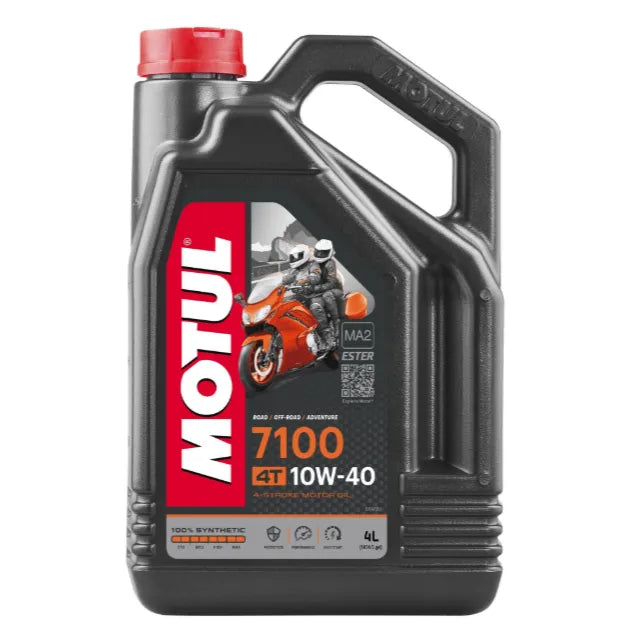 Huile Moteur Motul 7100 10W-40 4T (4L) 100% Synthétique - 27-L538