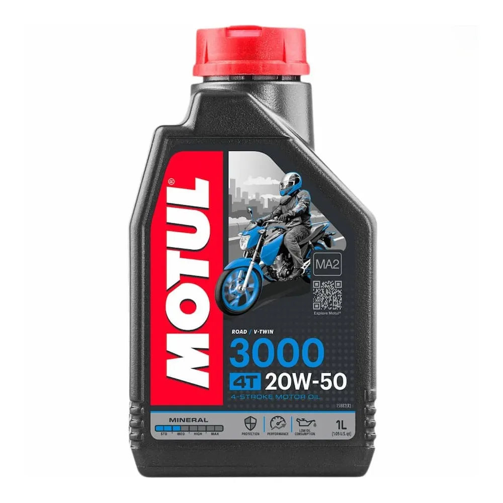 Huile moteur Motul 3000 4T 20W-50 (1L) - 114492