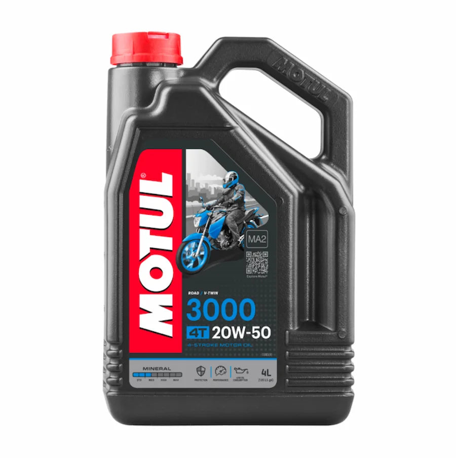 Huile moteur Motul 3000 4T 20W-50 (4L) - 107319