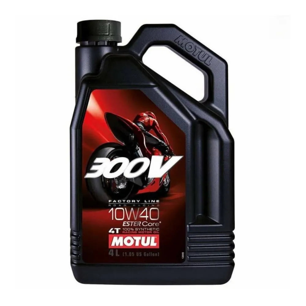 Huile moteur Motul 300V Factory Line 10W-40 100% synthétique (4L) - 104121