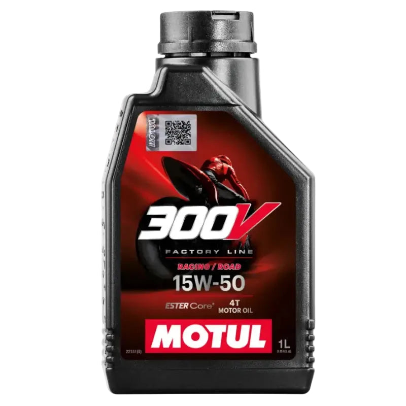 Huile moteur Motul 300V Factory Line 15W-50 100% synthétique (1L) - 104125