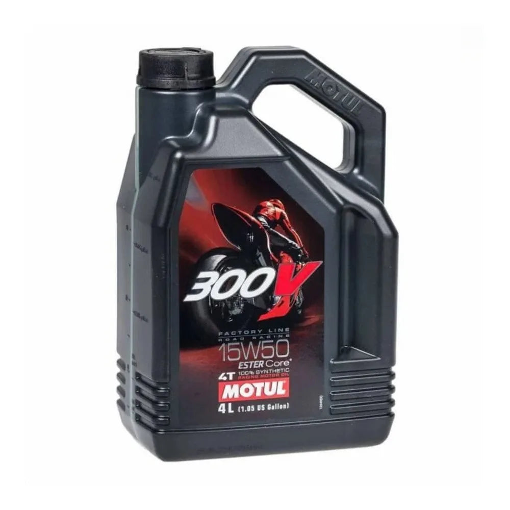 Huile moteur Motul 300V Factory Line 15W-50 100% synthétique (4L) - 104129