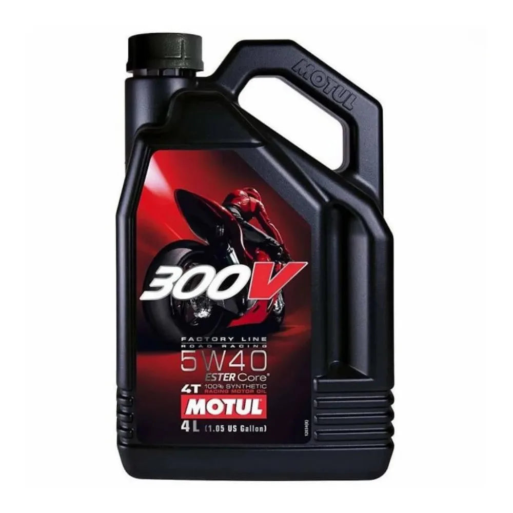 Huile moteur Motul 300V Factory Line 5W-40 100% synthétique (4L) - 104115