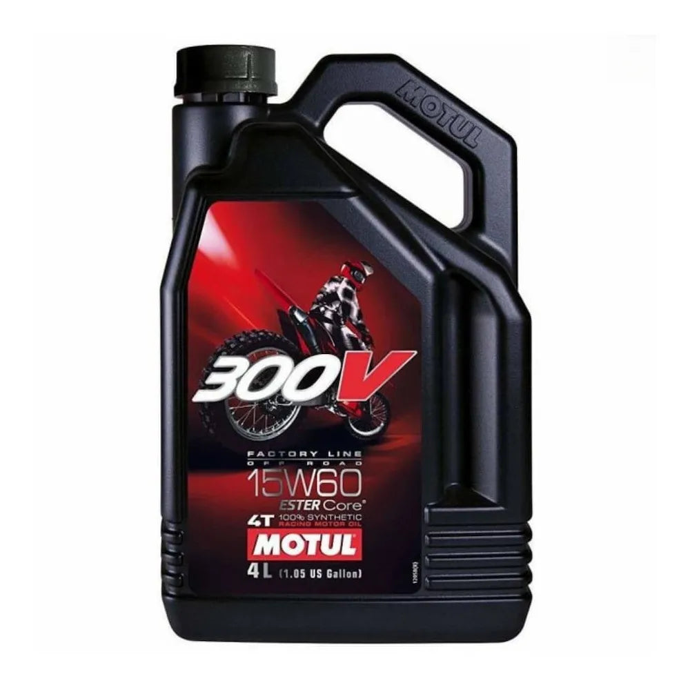 Huile moteur Motul 300V Off Road 15W-60 100% synthétique (4L) - 104138